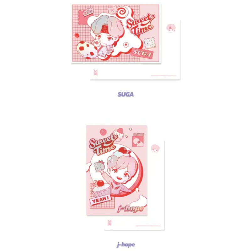 BTS - TinyTan - Postcard Set Sweet Time - BTS - Accesories - Harumio
