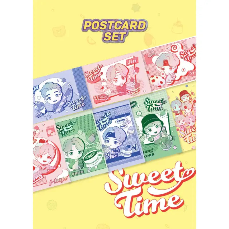 BTS - TinyTan - Postcard Set Sweet Time - BTS - Accesories - Harumio