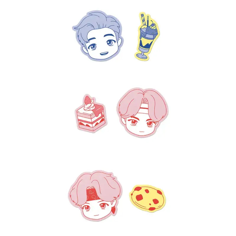 BTS - TinyTan - Sweet Time Big Sticker Pack - BTS - Accesories - Harumio