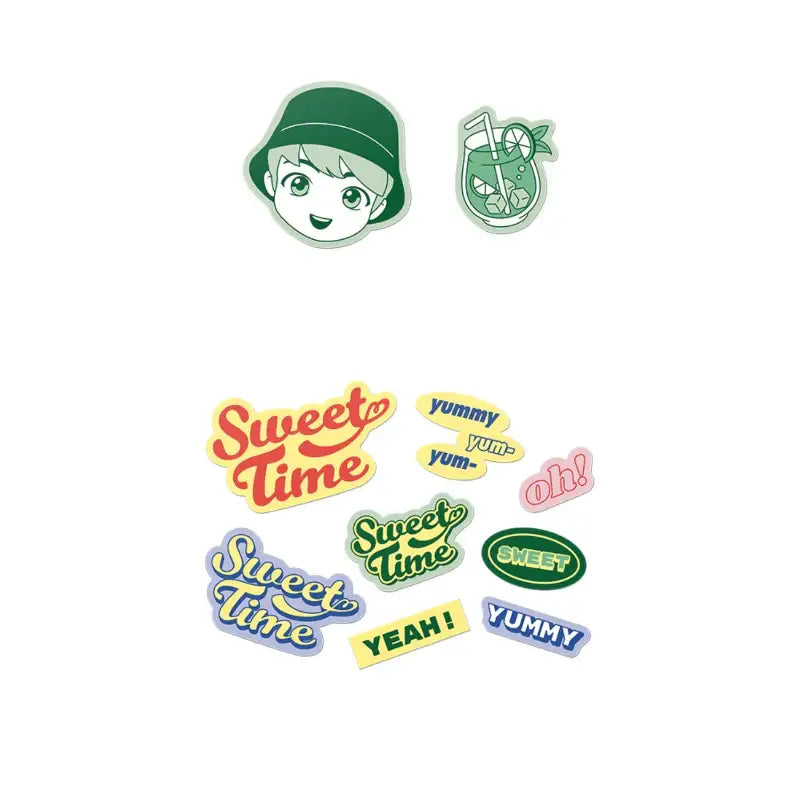BTS - TinyTan - Sweet Time Big Sticker Pack - BTS - Accesories - Harumio