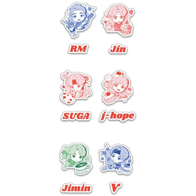 BTS - TinyTan - Sweet Time Removable Sticker - BTS - Accesories - Harumio