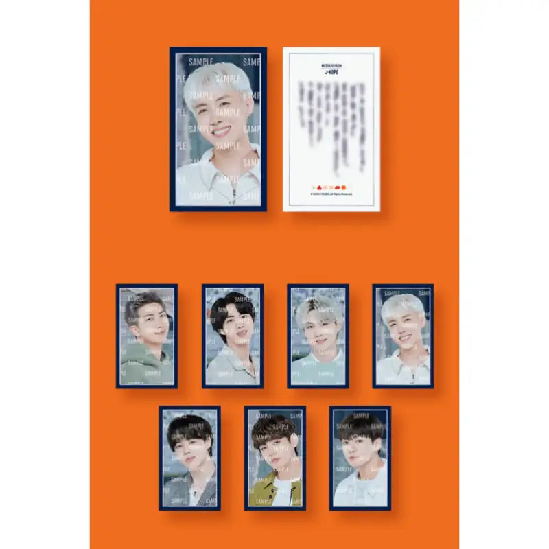 BTS - Permission To Dance - Message Photo Card Frame - BTS - Accesories - Harumio