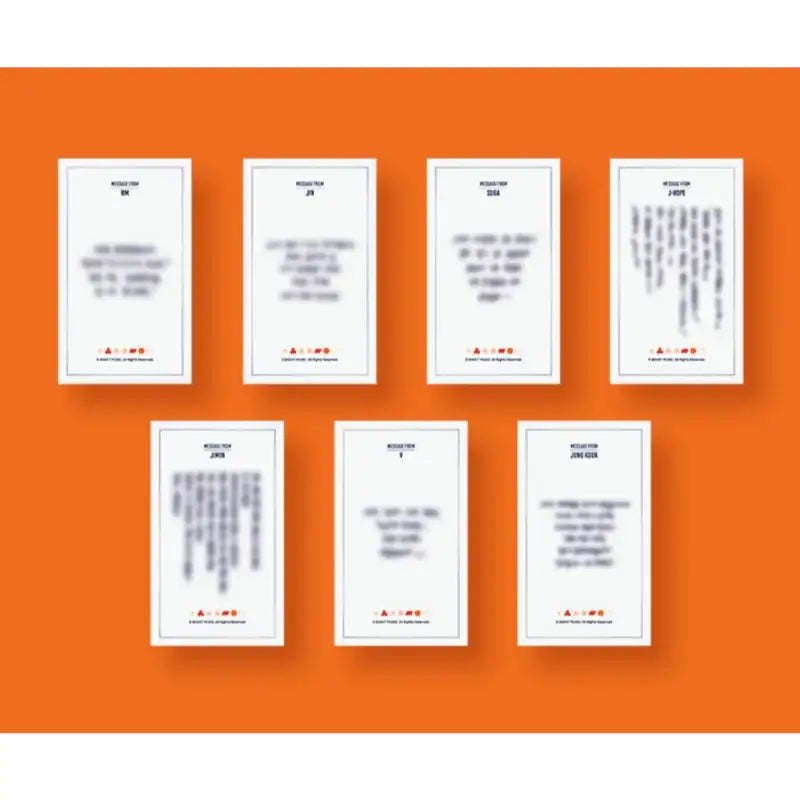 BTS - Permission To Dance - Message Photo Card Frame - BTS - Accesories - Harumio