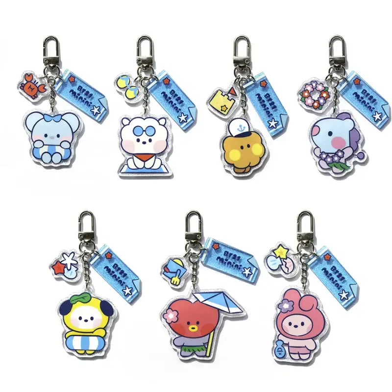 Monopoly x BT21 - Acrylic Keyring - Summer Sky - Monopoly - Accessories - Harumio