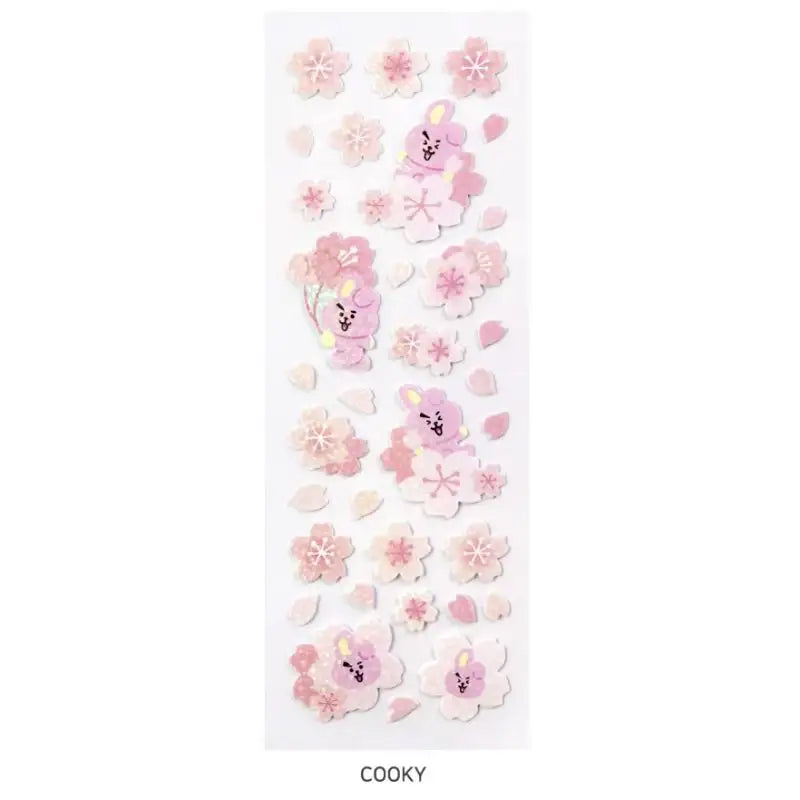 Monopoly x BT21 - Hologram Sticker - Cherry Blossom