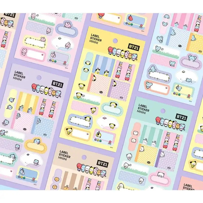 Monopoly x BT21 - Minini Label Sticker - Monopoly - Accessories - Harumio