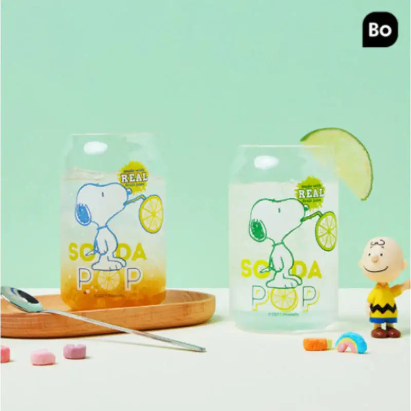 Bo Friends x Snoopy - Transparent Cup Coppell Set - Bo Friends - Kitchen Tools & Utensils - Harumio
