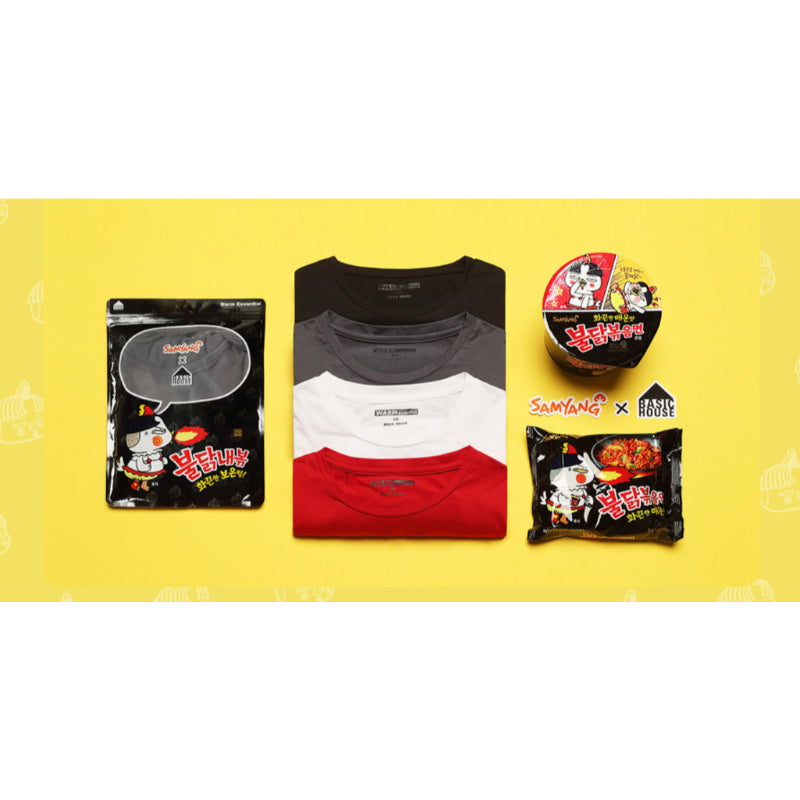 Basic House x Samyang - Warm Essential Round Neck Long Sleeve T-Shirt