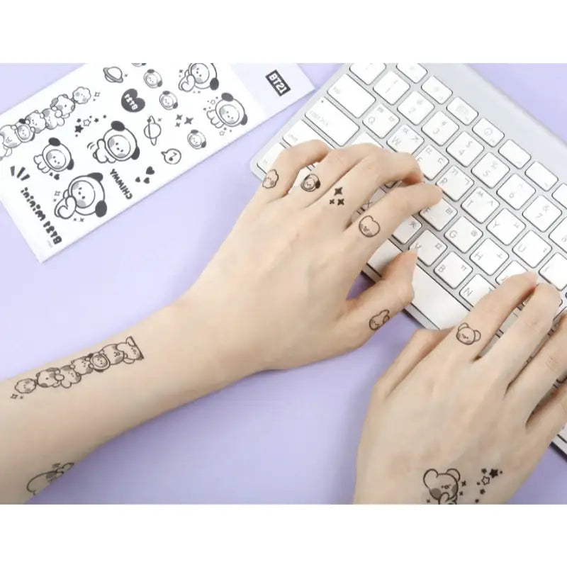 Monopoly x BT21 - Minini Tattoo Sticker - Monopoly - Accessories - Harumio