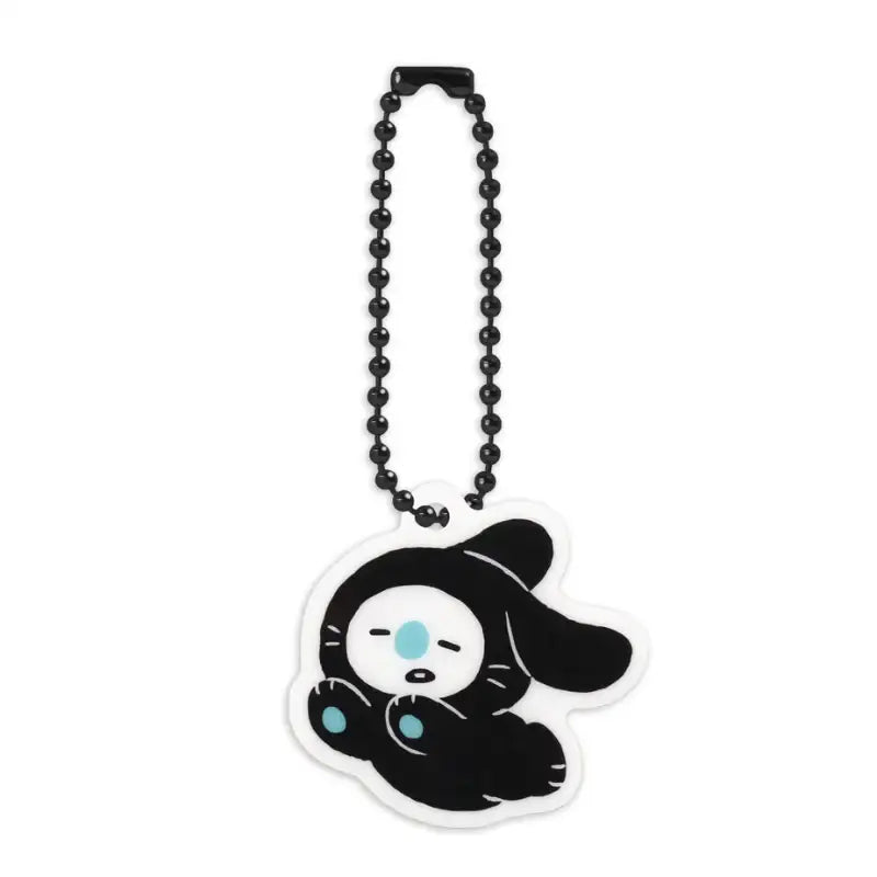 Monopoly x BT21 - Acrylic Simple Keyring - Black Rabbit - Monopoly - Accessories - Harumio