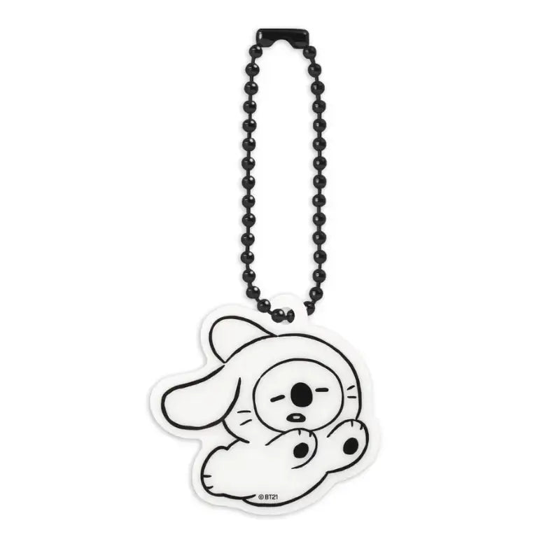 Monopoly x BT21 - Acrylic Simple Keyring - Black Rabbit - Monopoly - Accessories - Harumio
