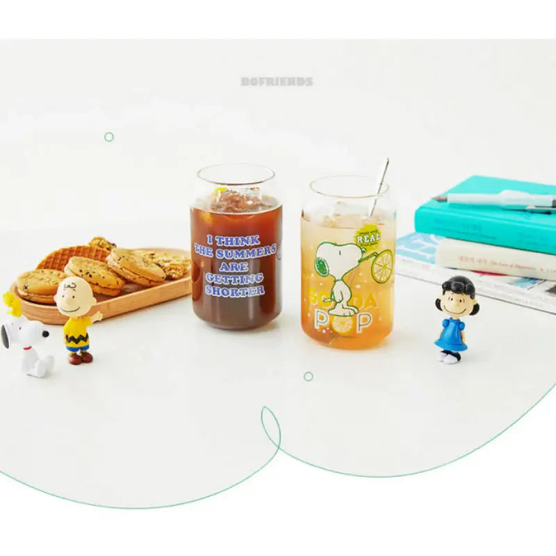 Bo Friends x Snoopy - Transparent Cup Coppell Set - Bo Friends - Kitchen Tools & Utensils - Harumio