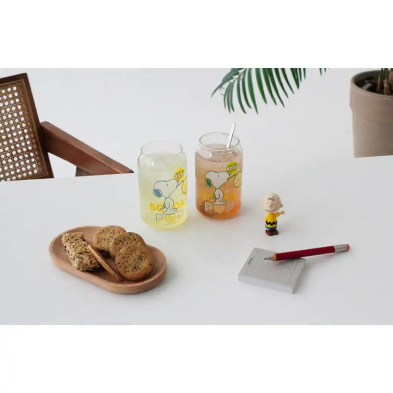 Bo Friends x Snoopy - Transparent Cup Coppell Set - Bo Friends - Kitchen Tools & Utensils - Harumio