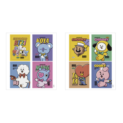 BT21 x Monopoly - Vintage Sticker Set