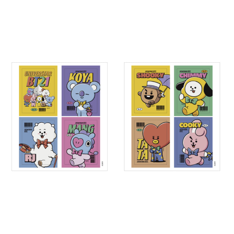 BT21 x Monopoly - Vintage Sticker Set