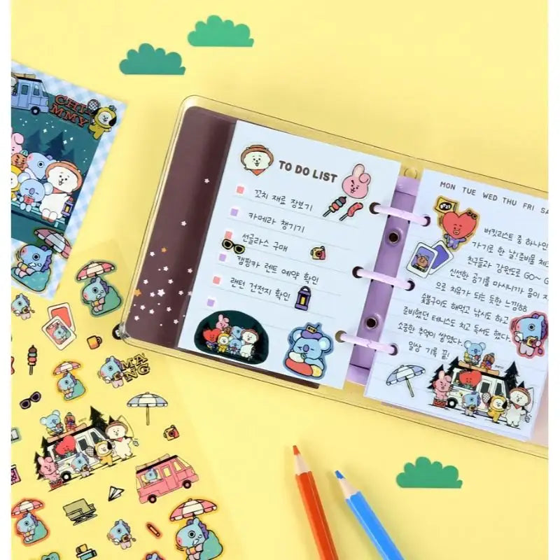 Monopoly x BT21 - Clear Sticker - In The Forest - Monopoly - Accessories - Harumio