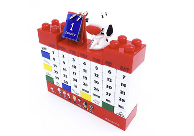 Peanuts x 10x10 - Snoopy Block Calendar