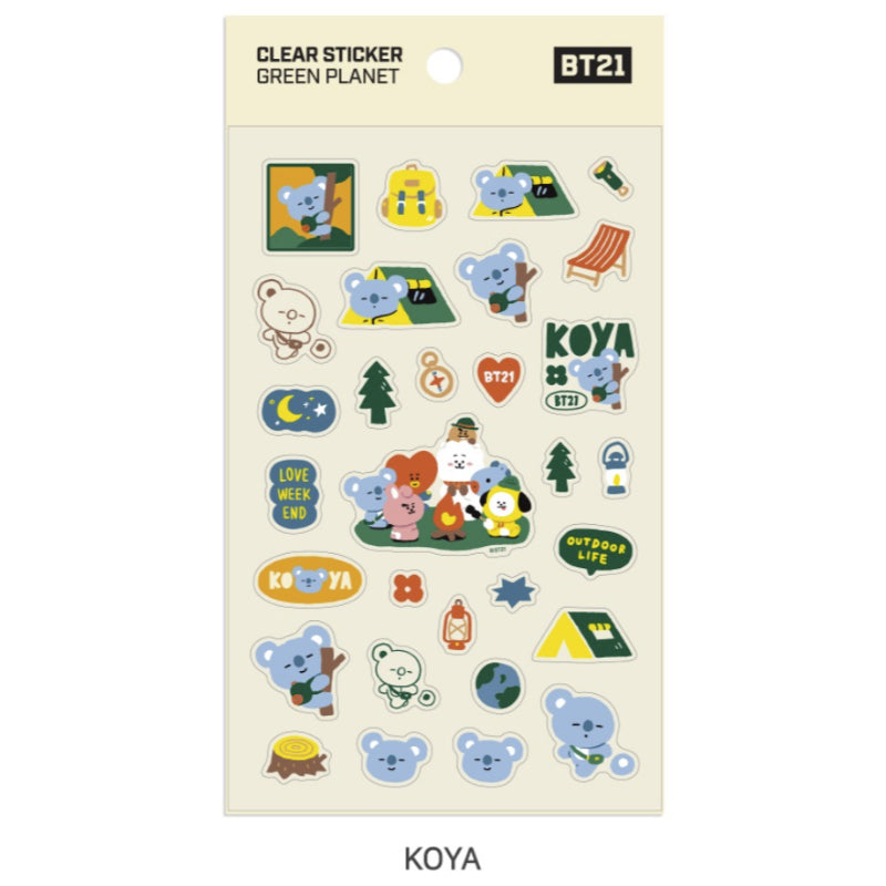 BT21 x Monopoly - Clear Sticker PLANET