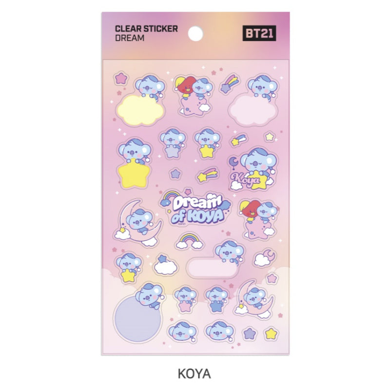 BT21 x Monopoly - Baby Clear Sticker DREAM