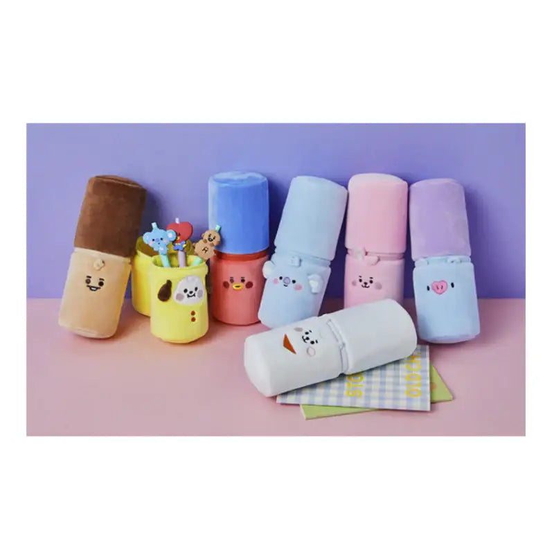BT21 - Study With Me Face Pencil Case - BT21 - Stationery - Harumio