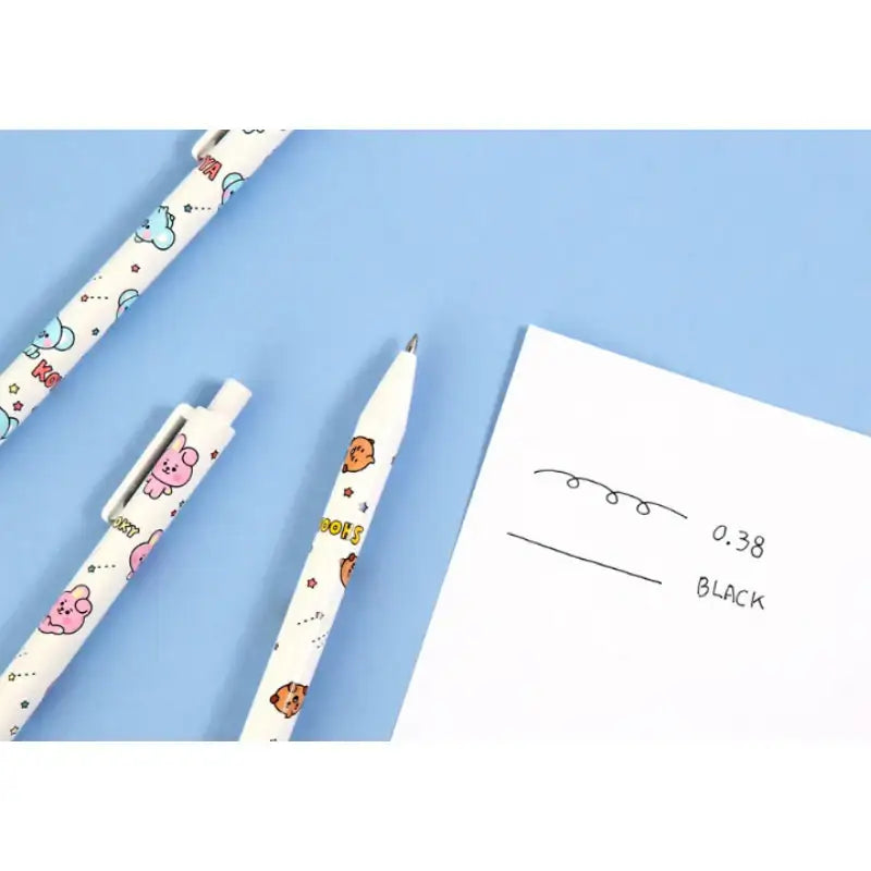 Monopoly X BT21 - Baby Gel Ink Ball Pen 0.38mm Set - BT21 - Accesories - Harumio