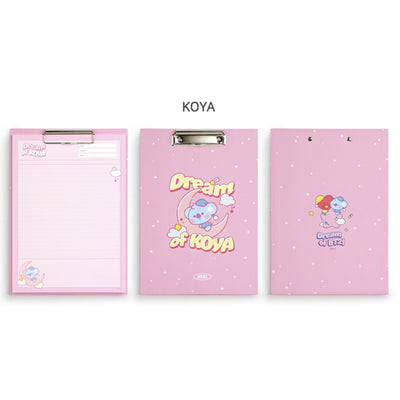 BT21 x Monopoly - Baby Clipboard & Notepad Set DREAM