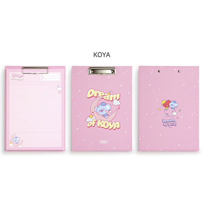 BT21 x Monopoly - Baby Clipboard & Notepad Set DREAM
