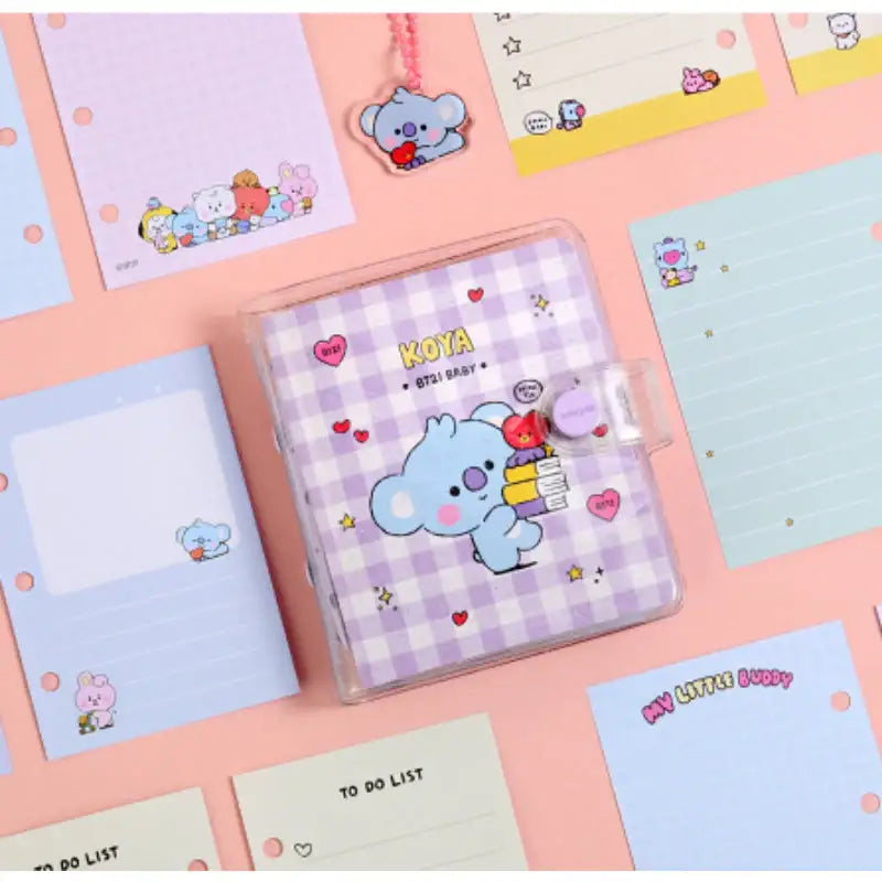 Monopoly X BT21 - 3 Hole Binder Note - Little Buddy - BT21 - Accesories - Harumio