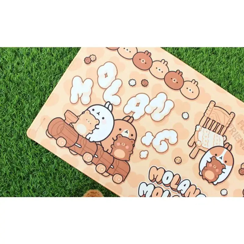 Molang - Teddy Bear Large Mouse Pad - Molang - Mouse Pads - Harumio