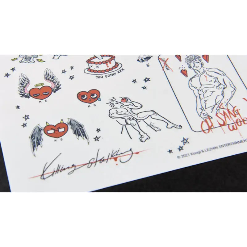 Killing Stalking Tattoo Sticker Harumio
