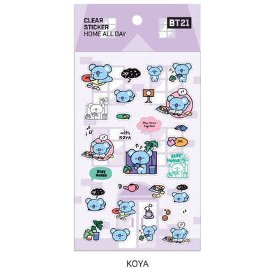 Monopoly x BT21 - Clear Sticker - Home All Day