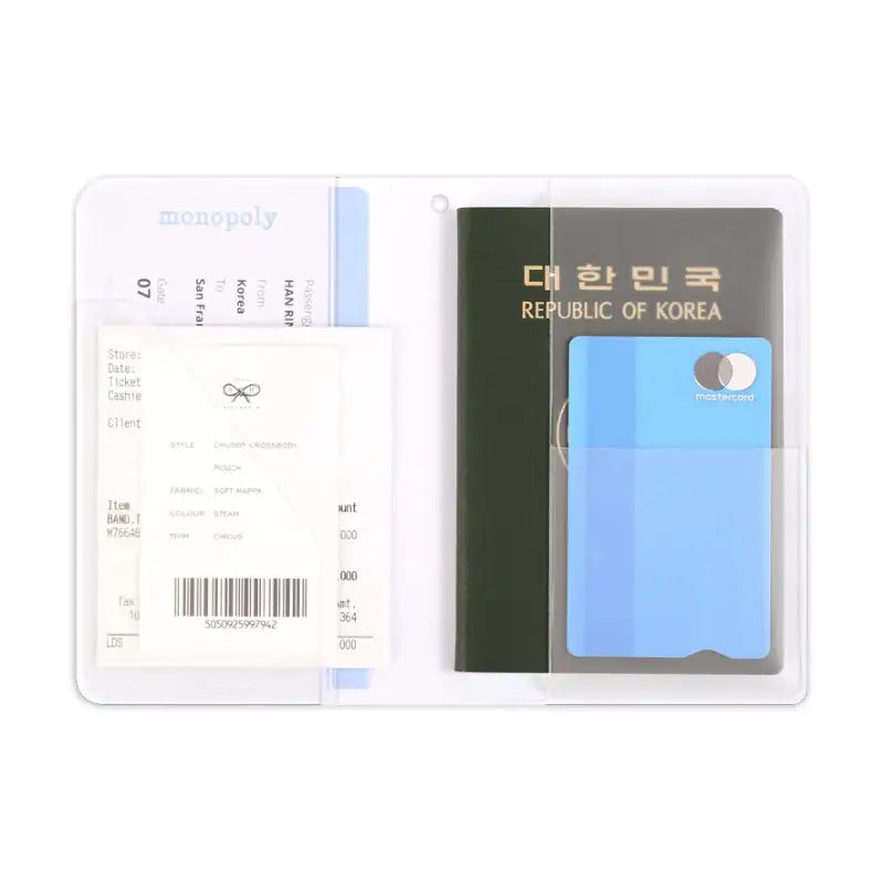 Monopoly x BT21 - Minini Passport Cover - Checkered - Monopoly - Accessories - Harumio