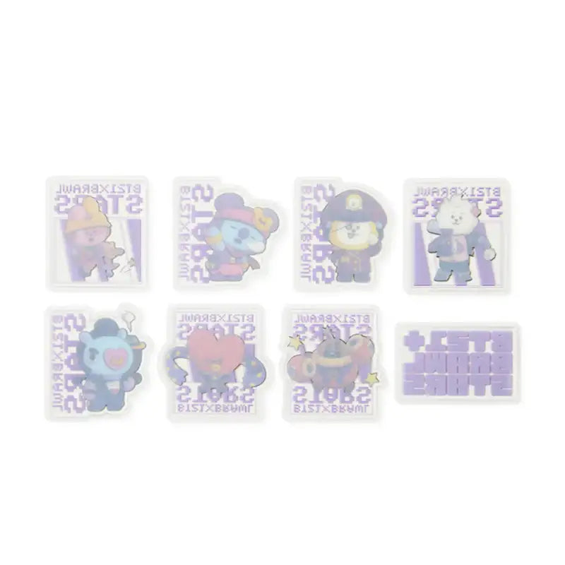 BT21 x Brawl Stars - Epoxy Sticker Pack - BT21 - Stickers - Harumio