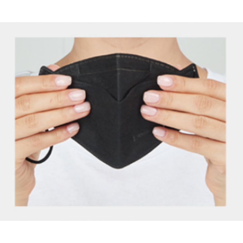 Welkeeps - Real Black Yellow Dust Mask KF94