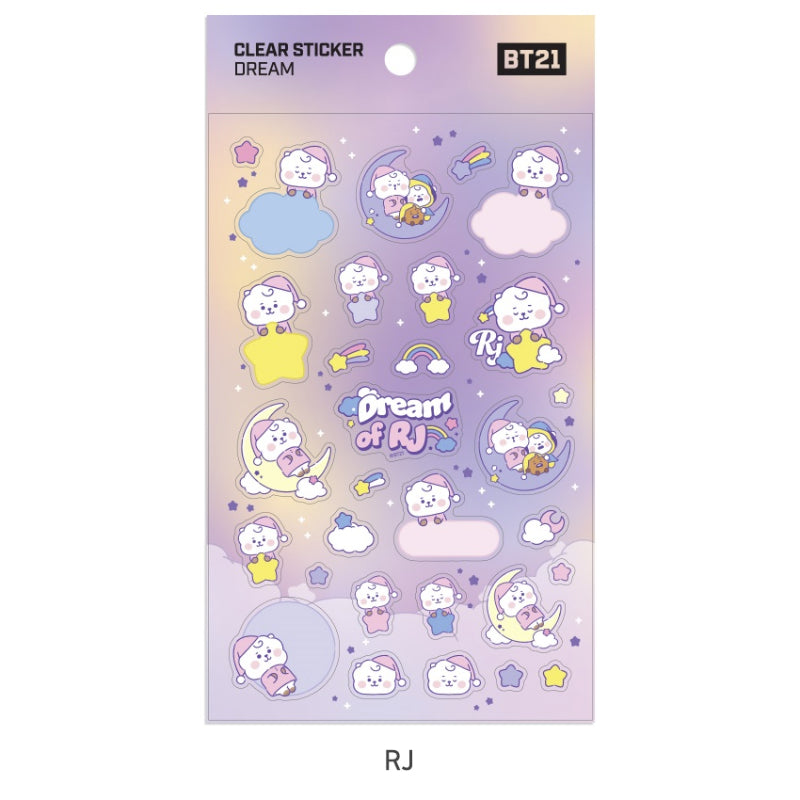 BT21 x Monopoly - Baby Clear Sticker DREAM