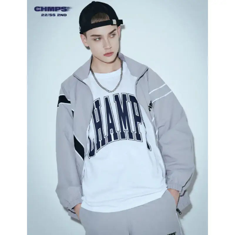 Born Champs x Joohoney - CHMPS Wind Jacket Set-up - Born Champs - Jacket - Harumio