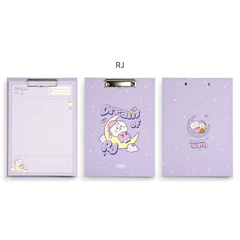 BT21 x Monopoly - Baby Clipboard & Notepad Set DREAM