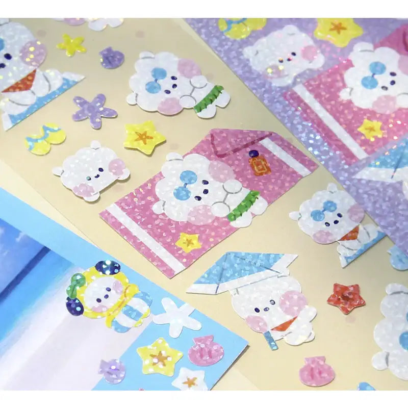 Monopoly x BT21 - Hologram Sticker - Summer Sky - Monopoly - Stationery - Harumio