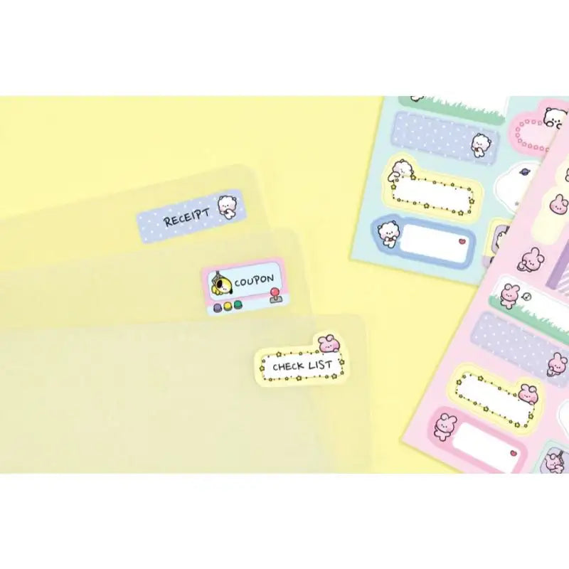 Monopoly x BT21 - Minini Label Sticker - Monopoly - Accessories - Harumio