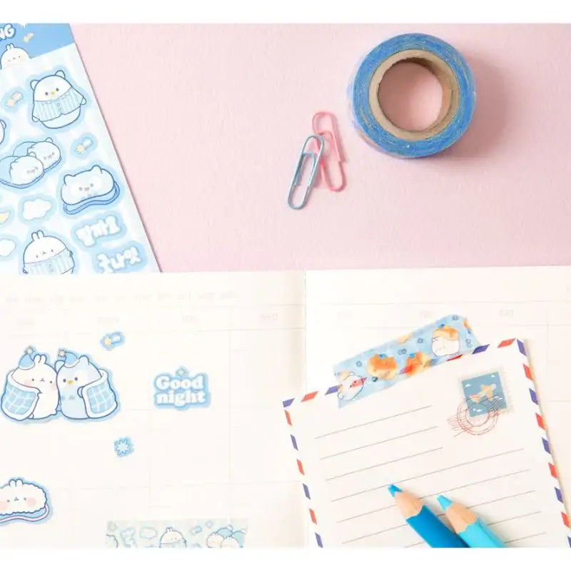 Anirollz x Molang - Masking Tape Set of 2 - Molang - Accessories - Harumio