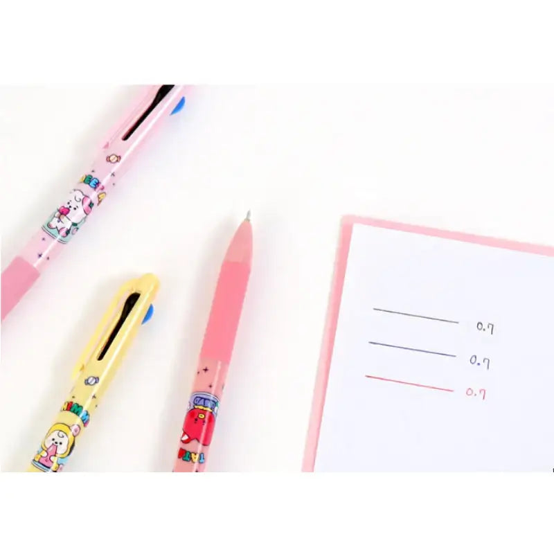 Monopoly X BT21 - 3-color ballpoint pen - Jelly Candy 7-piece set - BT21 - Accesories - Harumio