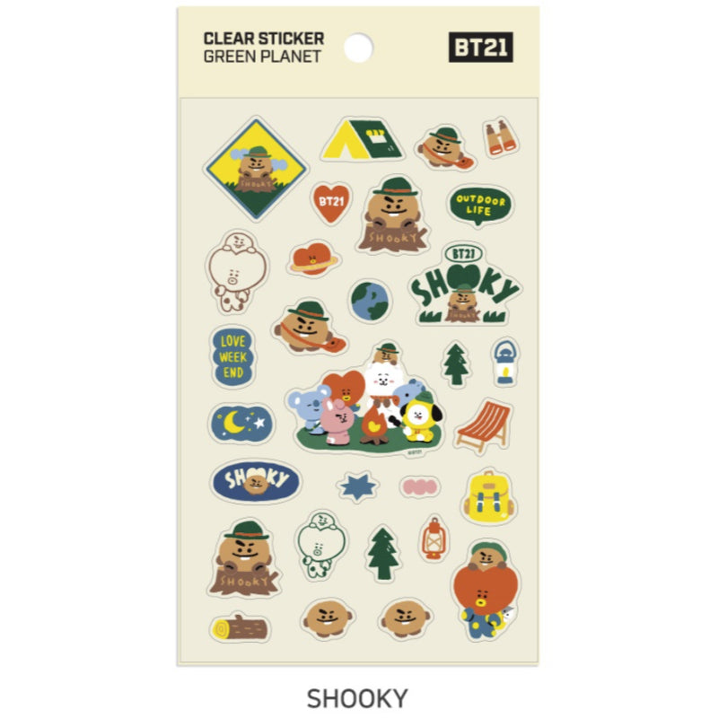 BT21 x Monopoly - Clear Sticker PLANET