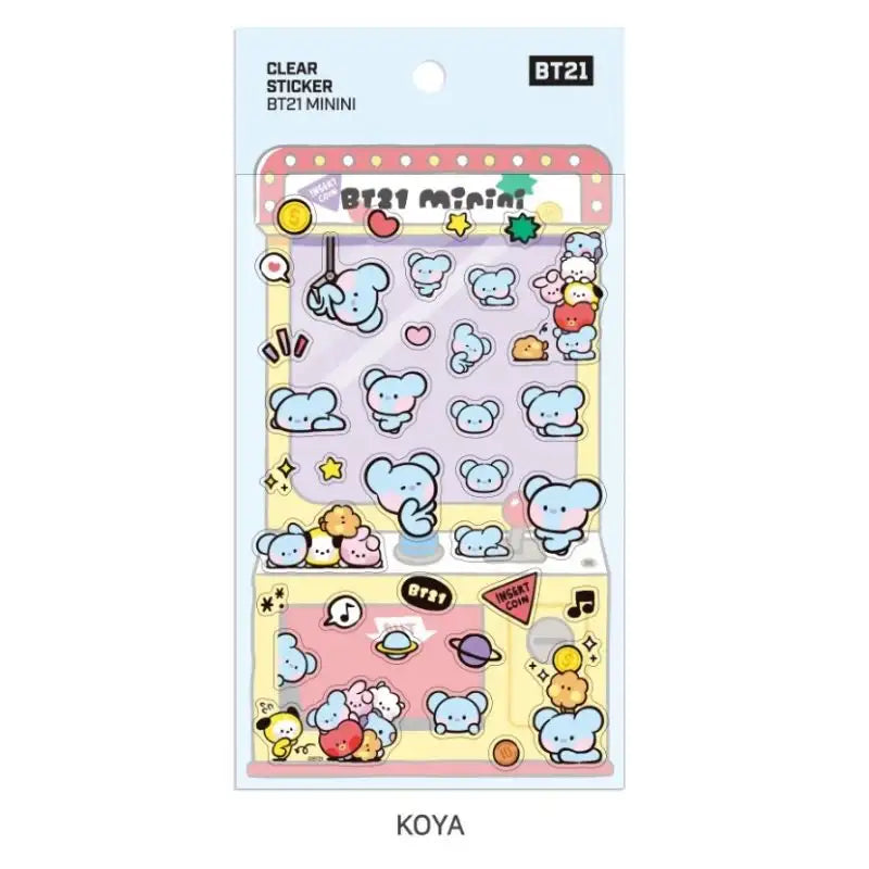 Monopoly x BT21 - Minini Clear Sticker - Monopoly - Accessories - Harumio