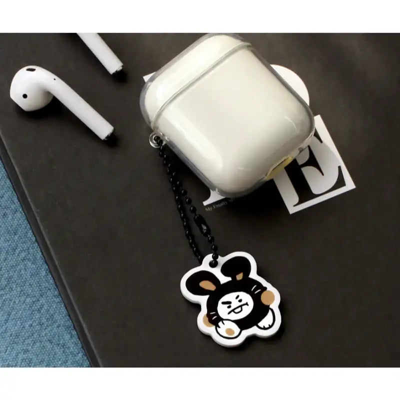 Monopoly x BT21 - Acrylic Simple Keyring - Black Rabbit - Monopoly - Accessories - Harumio