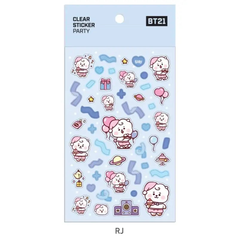 Monopoly x BT21 - Clear Sticker - Party - Monopoly - Accessories - Harumio