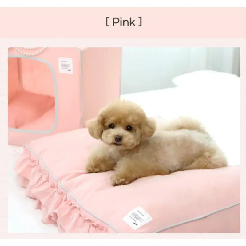 ITSDOG - Irene Ruffle Flat Dog Bed - ITSDOG - Pet Accesories - Harumio