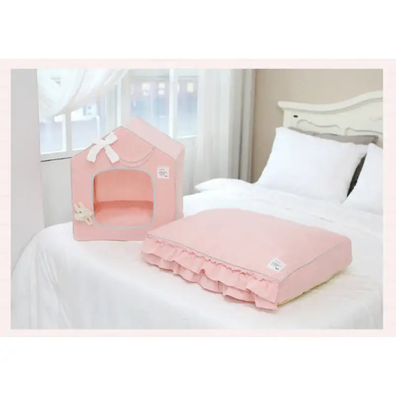 ITSDOG - Irene Ruffle Flat Dog Bed - ITSDOG - Pet Accesories - Harumio
