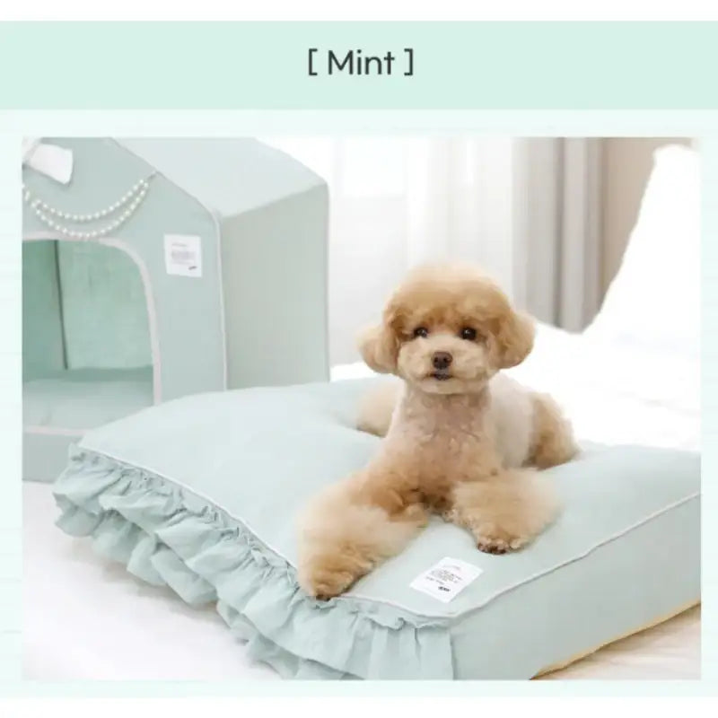 ITSDOG - Irene Ruffle Flat Dog Bed - ITSDOG - Pet Accesories - Harumio