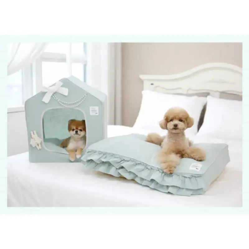 ITSDOG - Irene Ruffle Flat Dog Bed - ITSDOG - Pet Accesories - Harumio