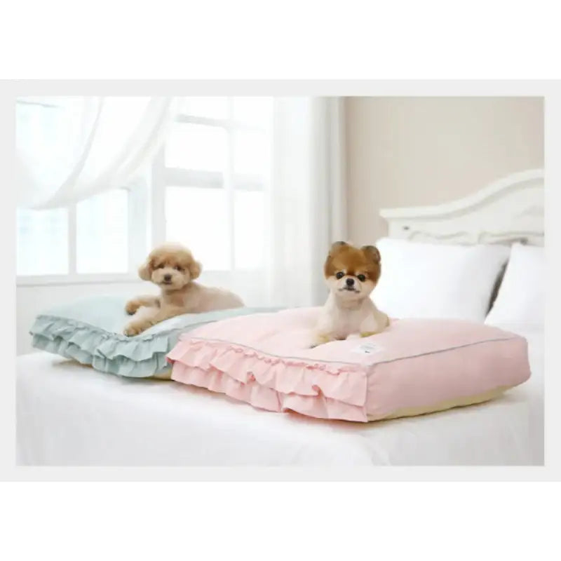 ITSDOG - Irene Ruffle Flat Dog Bed - ITSDOG - Pet Accesories - Harumio